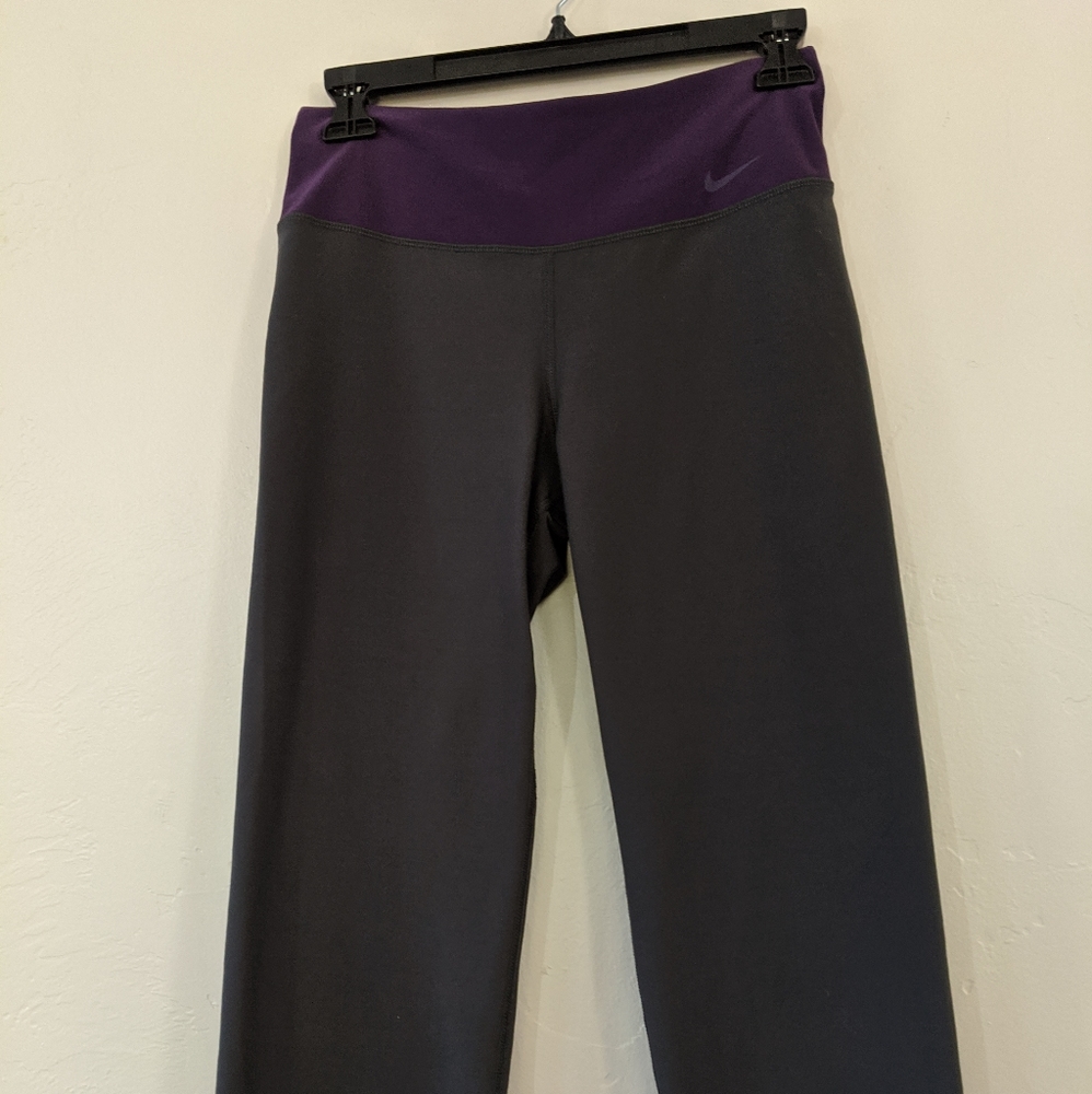 Nike Dri Fit Purple Grey Legging Crop